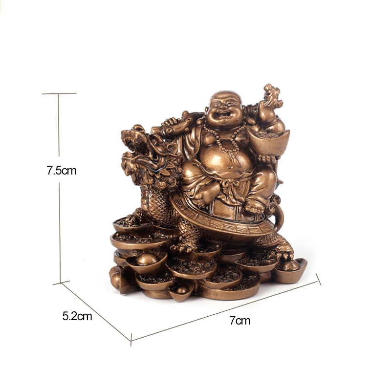 Статуя бога богатства из смолы статуя Будды смеющейся искусственная китайская