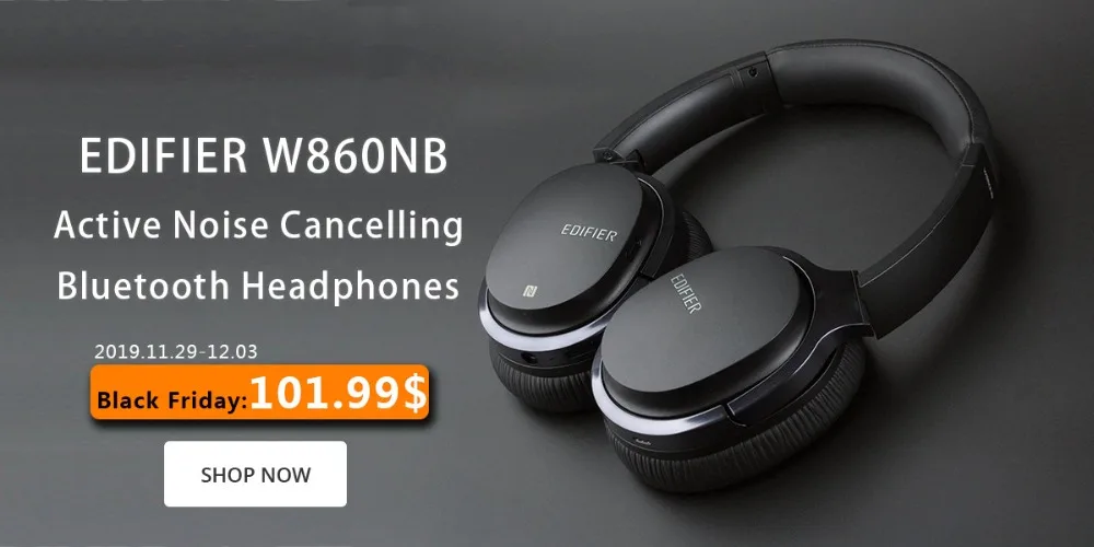 EDIFIER W830BT беспроводные наушники Bluetooth V4.1 Hi-Fi стерео наушники с шумоподавлением Беспроводные наушники aptX codec NFC tech