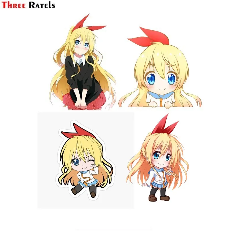 

Аниме наклейка Three Ratels FC727, наклейка на окно автомобиля, грузовик Nisekoi Chitogei Waifu Chibi, наклейка
