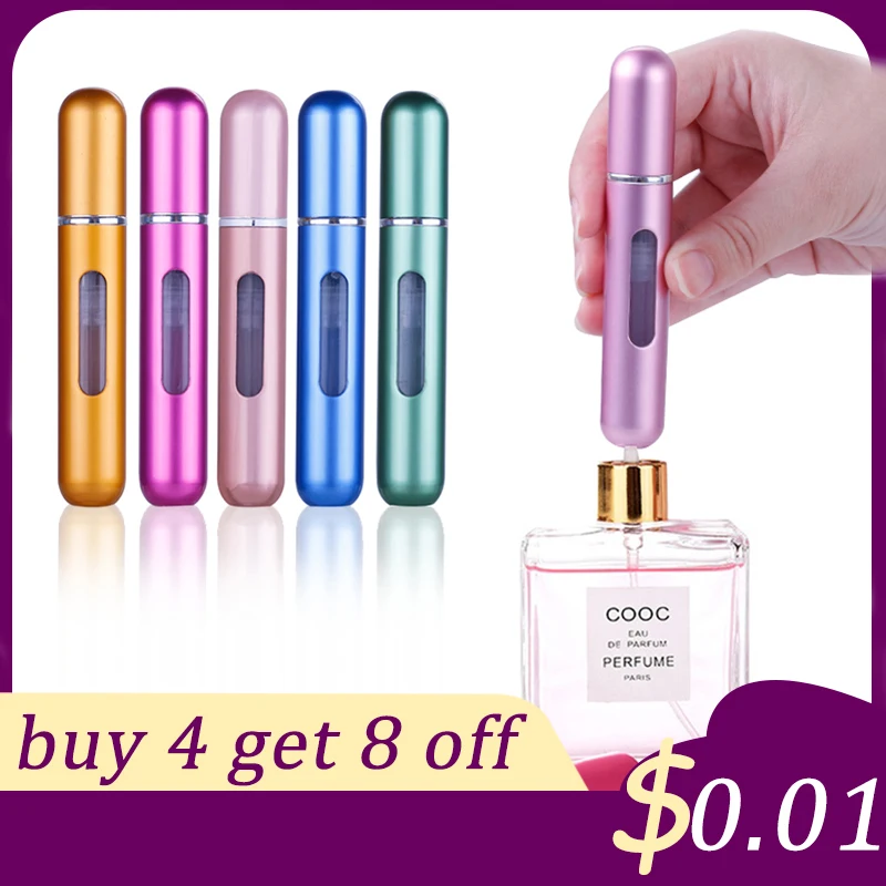 8 мл 5 портативный мини многоразовый флакон для духов с насосом распыления пустые