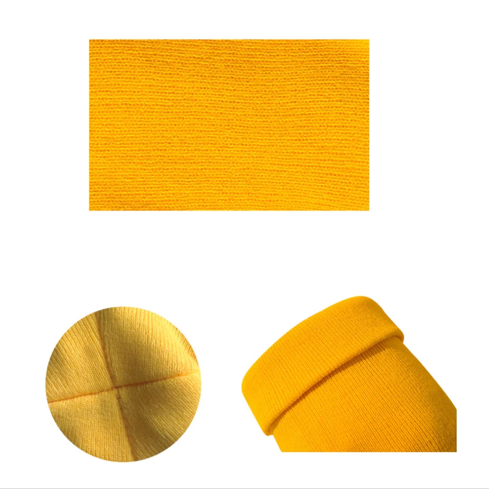 Шапка унисекс осенне-зимняя мягкая теплая вязаная шапка флуоресцентные вязаные