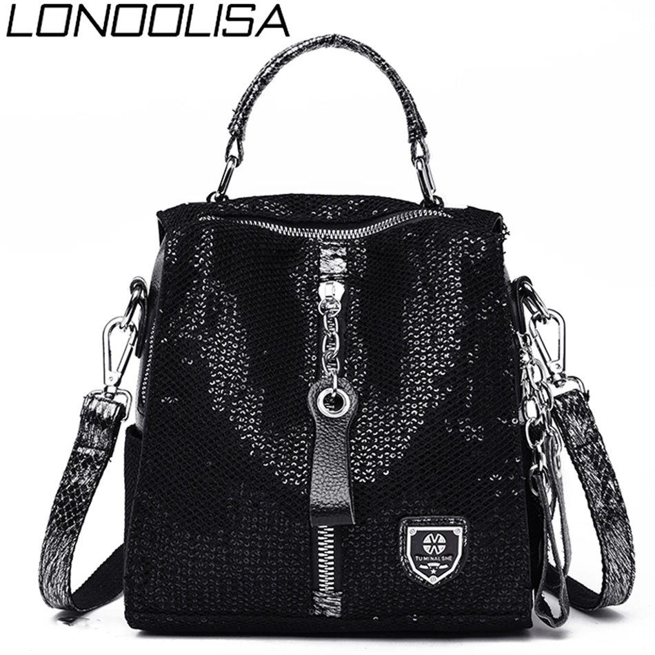 Lonoolisa кофточки с изображением слона рюкзак 3-в-1 Для женщин кожаный рюкзак на молнии школьные сумки для девочек подростков Sac A Dos Femme