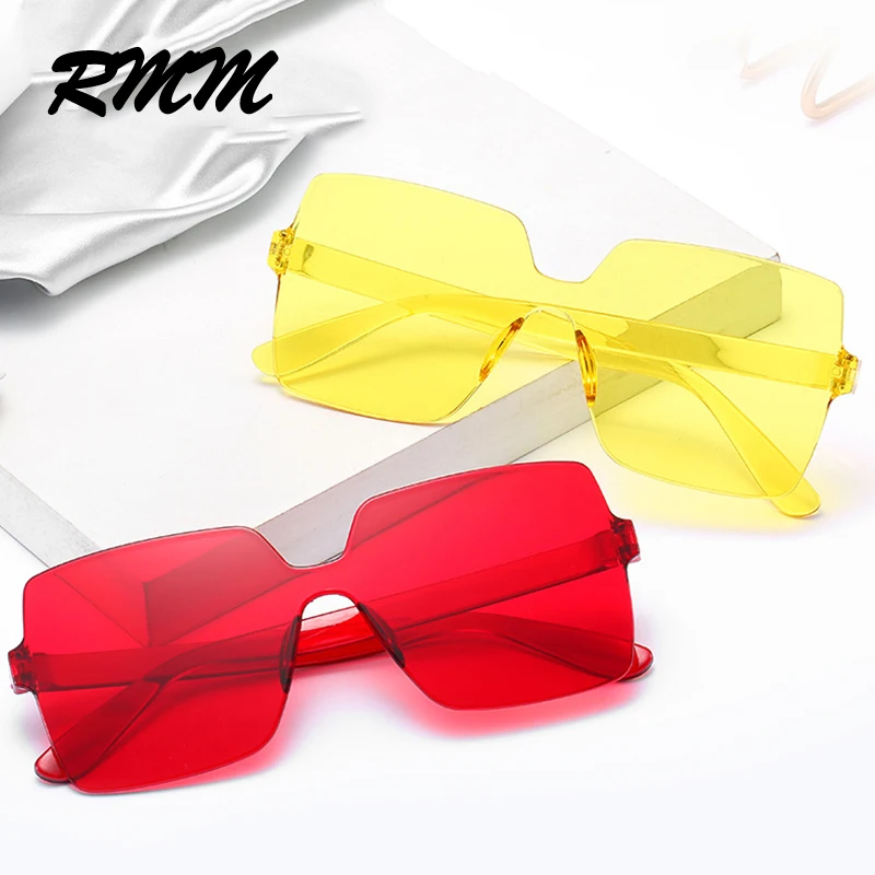 Новые большие модные солнцезащитные очки унисекс один в одном прозрачные