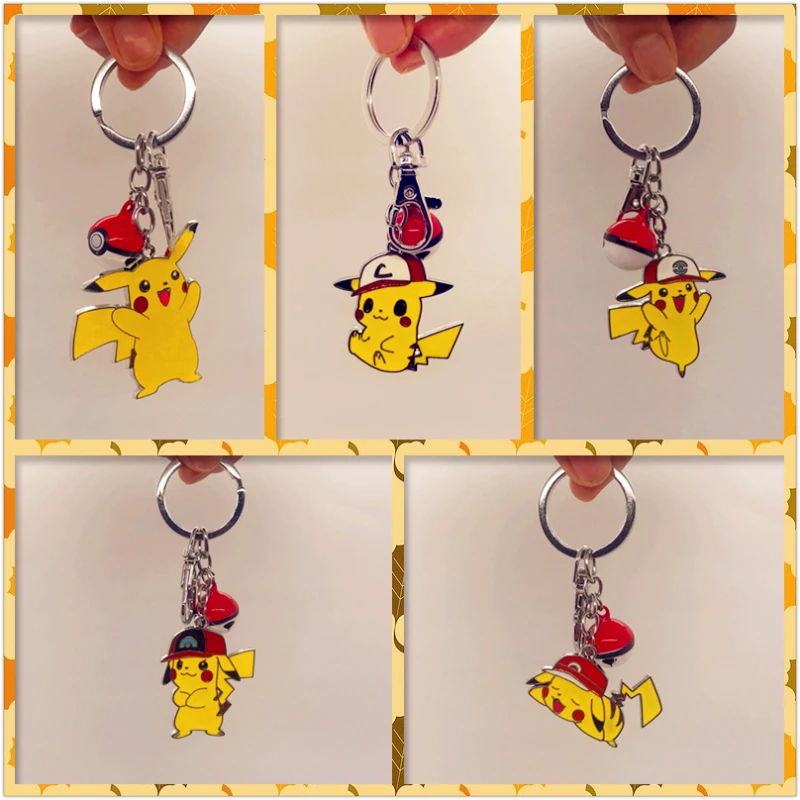 

Tomy POKEMON Anime Key Chain Pikachu Cartoon Synthetic Metal Not Rust Pendant Poke Ball Collection Decorate Children Toy Gift