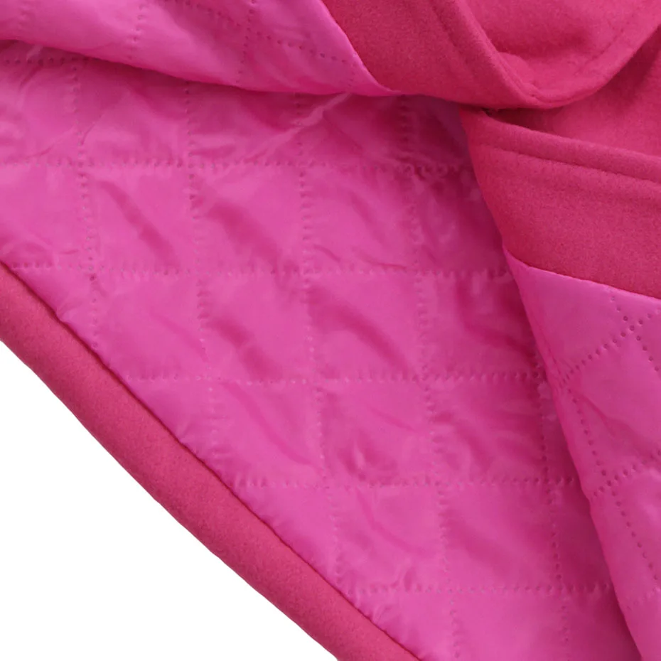 Детская куртка шерстяная с сердечками для девочек теплое пальто длинными