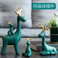 nordic light luxury living room home furnishings creative office desktop crafts a four deer furnishings