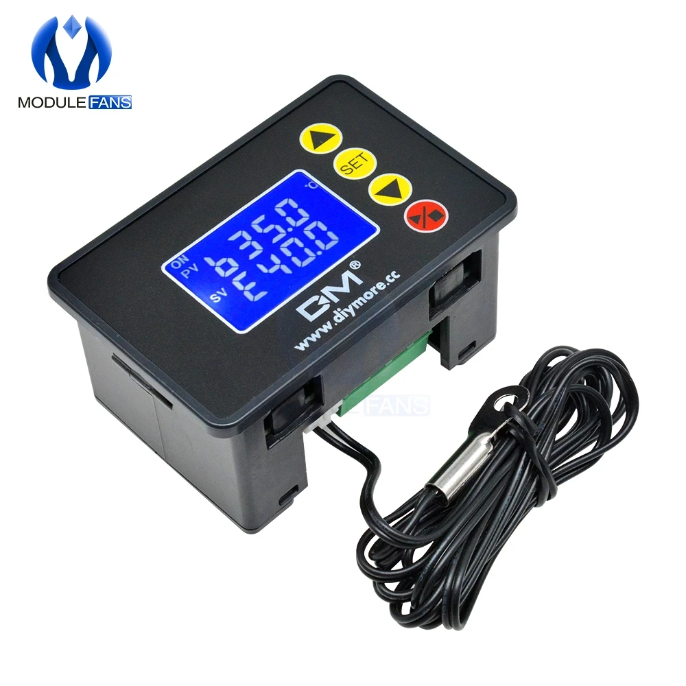 DC 12V 24V AC 110V 220V 1 37 дюймов ЖК дисплей цифровой Температура Управление