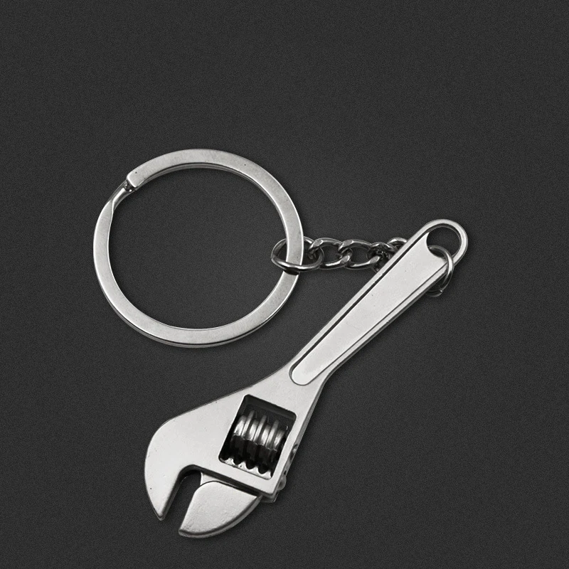

Keychains For Men Car Bag KeyRing Creative Tool Wrench Spanner Key Chain Ring Keyring Metal Keychain Father's Day Gifts