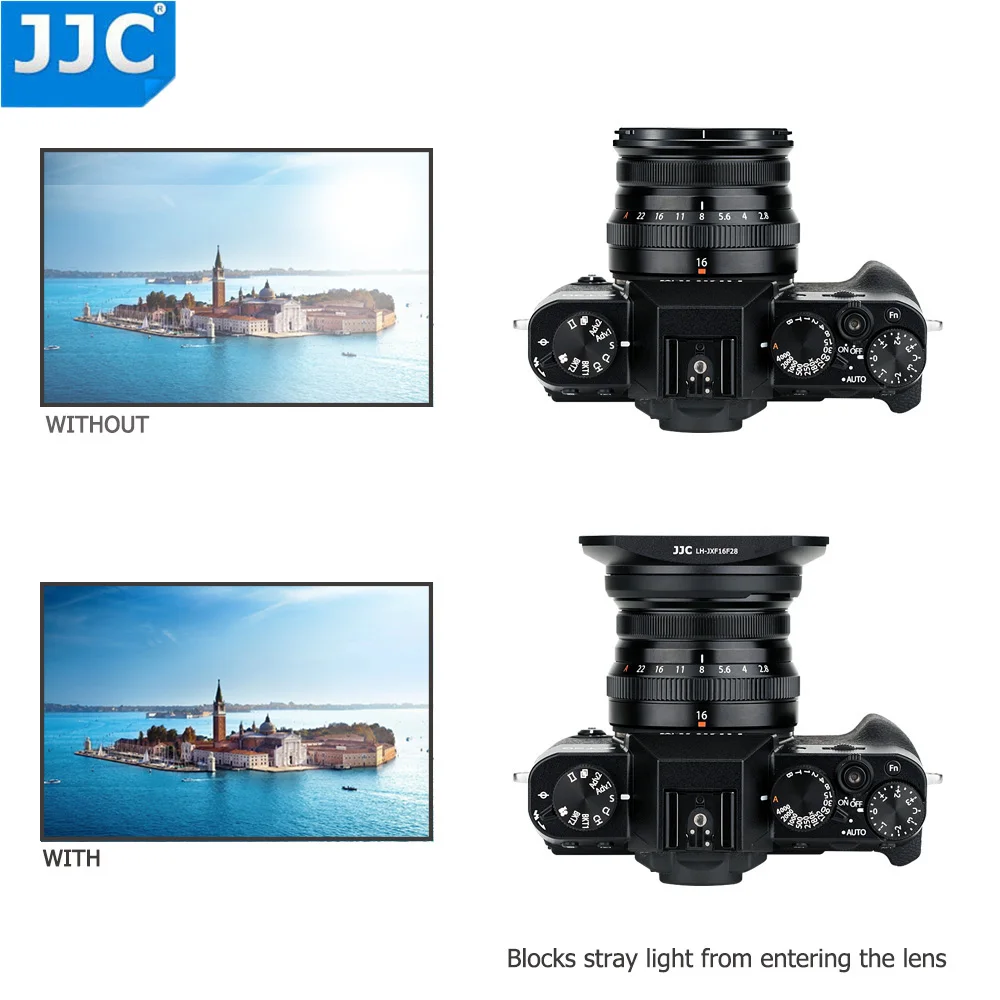 JJC LH-JXF16F28 черная байонетная бленда объектива с крышкой капота может поставить на ф49мм фильтр для FUJIFILM XF 16 мм f/2,8 R WR объектив протектор