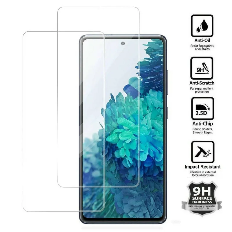Пленка 2.5D из закаленного стекла для Samsung S20 FE Note 20 10 9 S10 Lite 5G S10E S9 S8 Plus M51 M31 M31s M21 M11 A42