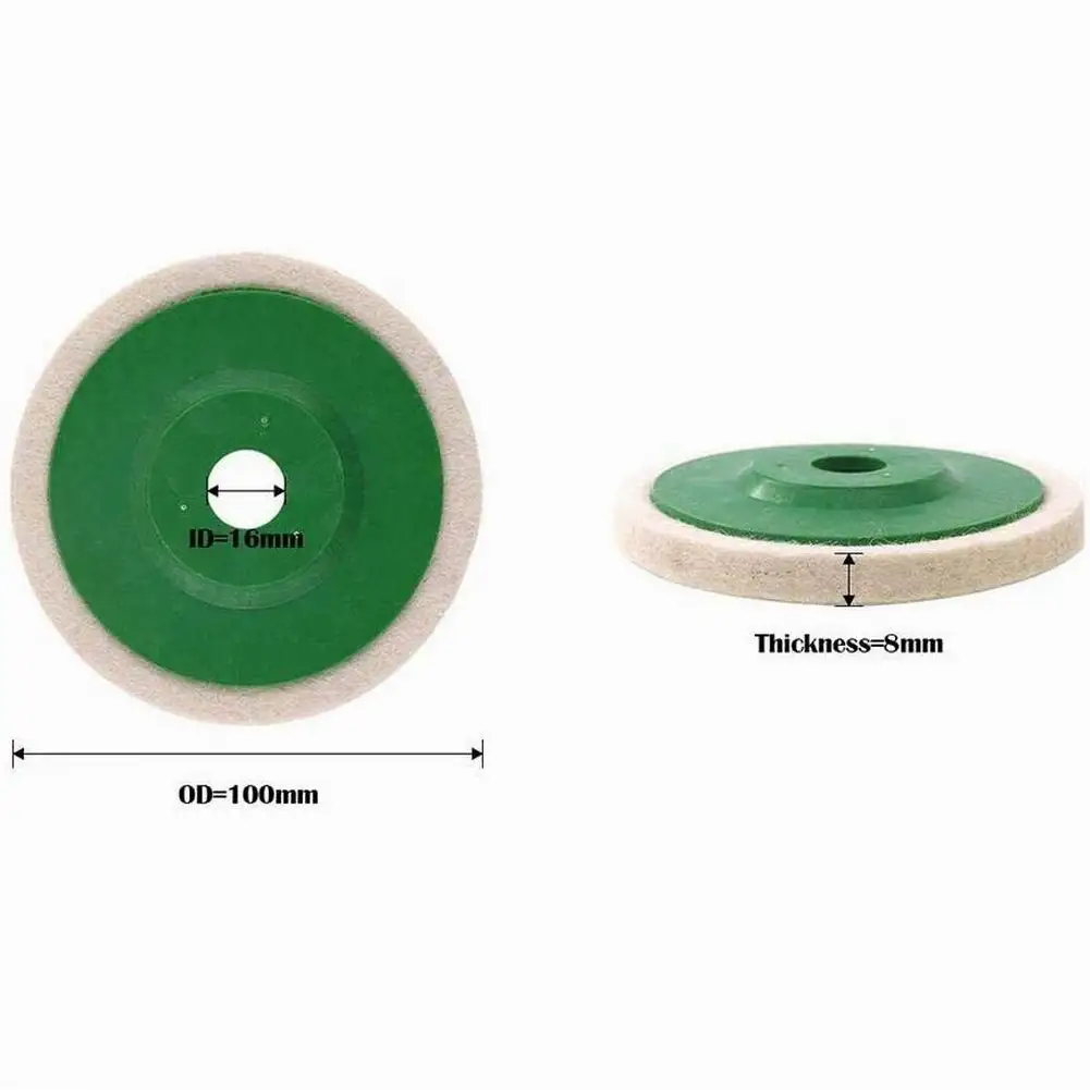 

10 Pcs Wool Buffing Polishing Wheel for Drill 1008 mm Grinding Head for Angle Grinder Home Wood Polish( Dropshipping In Stock