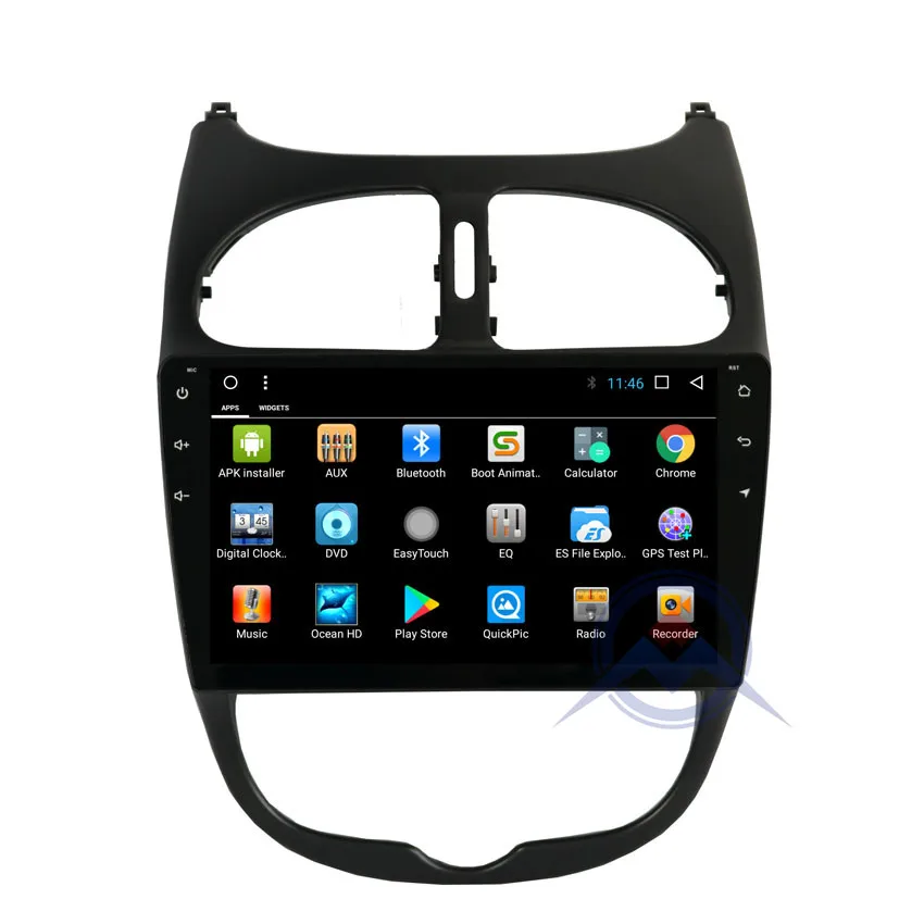ZOHANAVI 9 дюймов Android 9. 0 Octacore автомобильный стерео gps для peugeot 206 Автомобильный