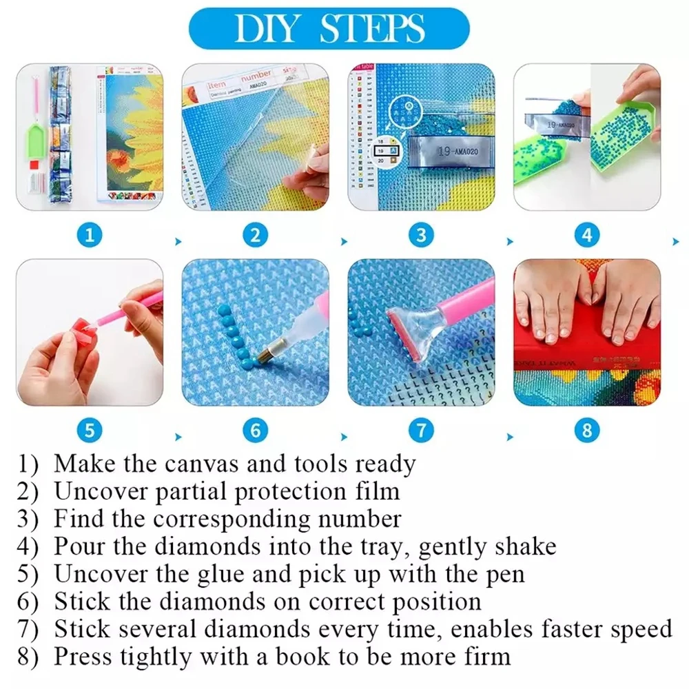 5D DIY Diamond Painting Sunset Scenery Diamond Embroidery Landscape Mosaic Picture Cross Stitch Kit Crystal Home Decoration Gift images - 6