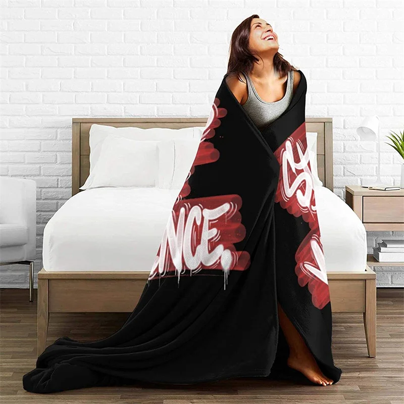 

Stop Violence Navajo Cubre Camara Green Throw Blanket 3D Print On Demand Sherpa Super Comfortable For Sofa Thin Quilt