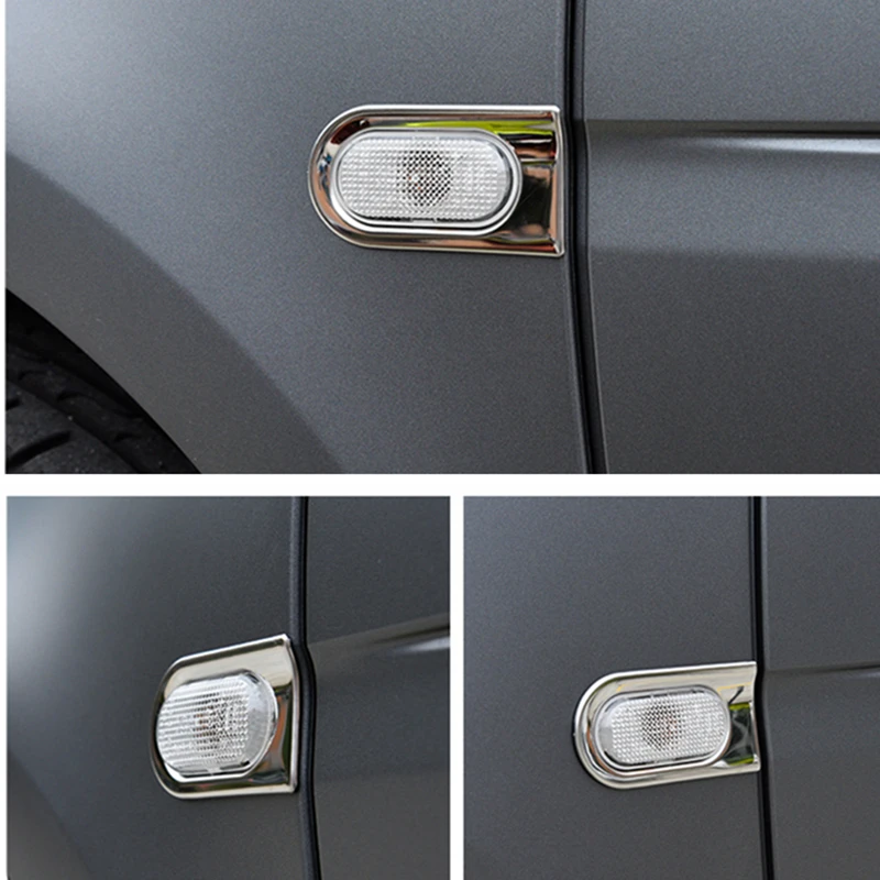 2 шт. декоративная крышка из нержавеющей стали с поворотным сигналом для Mercedes Smart