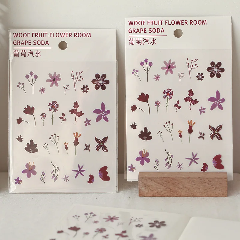 SIXONE цветы фрукты серии домашних животных декоративные наклейки студент ручной
