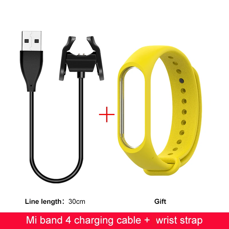 Хаки IONCT USB зарядное устройство для Xiaomi mi Band 4 зарядное устройство Сменный адаптер кабель зажим аксессуары mi Band 4 зарядная кабельная линия зарядка - Цвет: Хаки