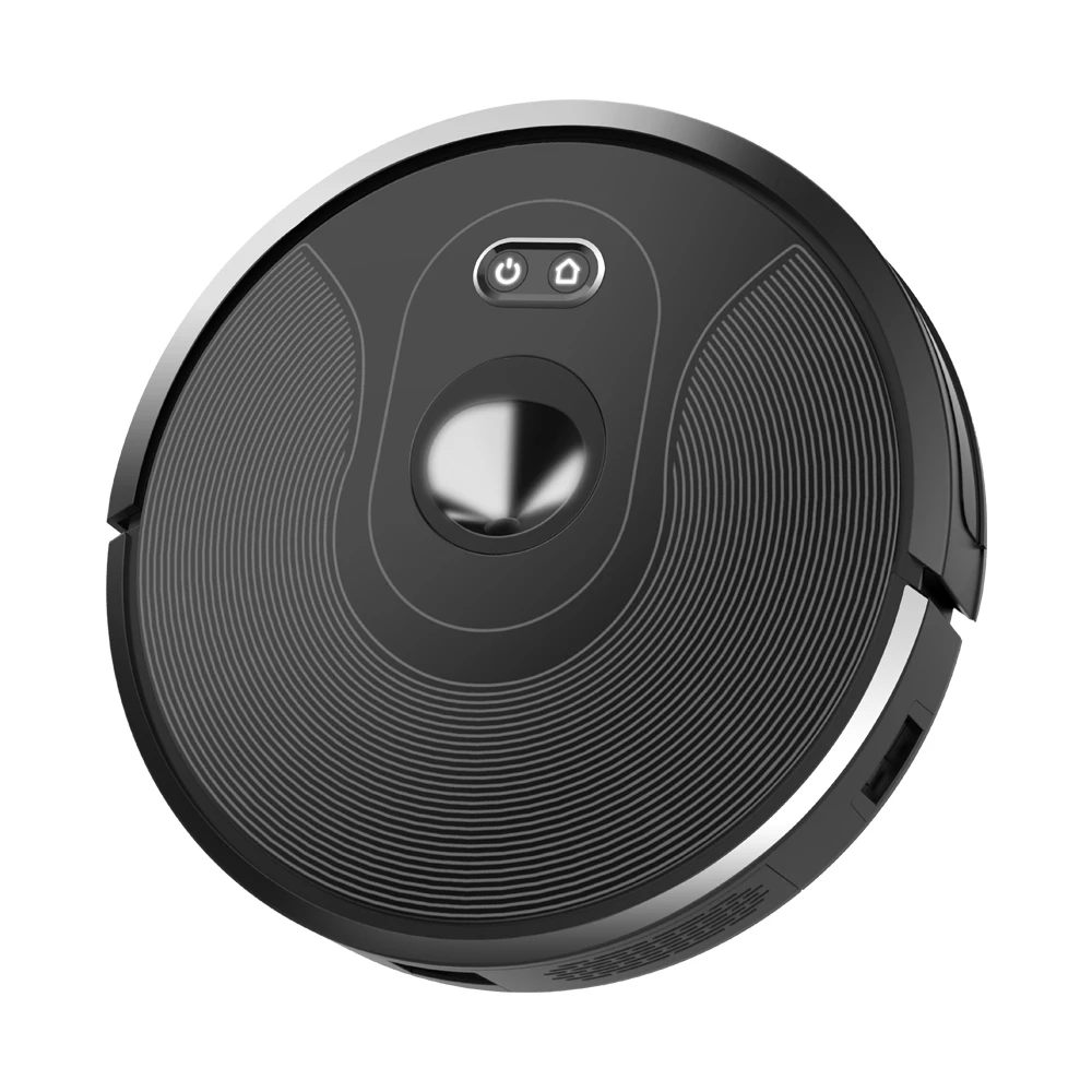 Black ABIR X6 робот пылесос с камерой навигации, Wi-Fi приложение контролируется, точка останова продолжить уборку, рисовать область очистки, сохранить карту - Цвет: Black