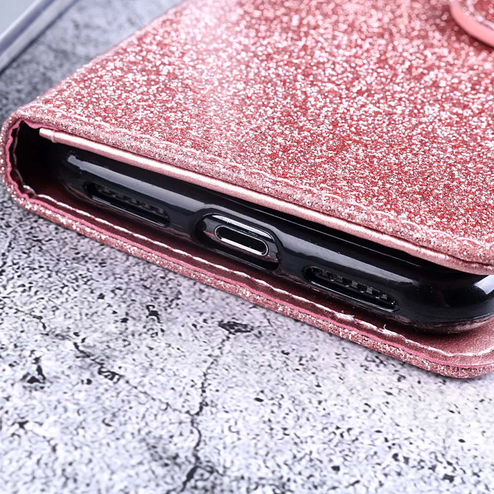Блестящий чехол для Xiaomi redmi 6 Bling персонализированные изображения кожаный кошелек для iaomi redmi 6A мягкий кожаный фото женский кошелек