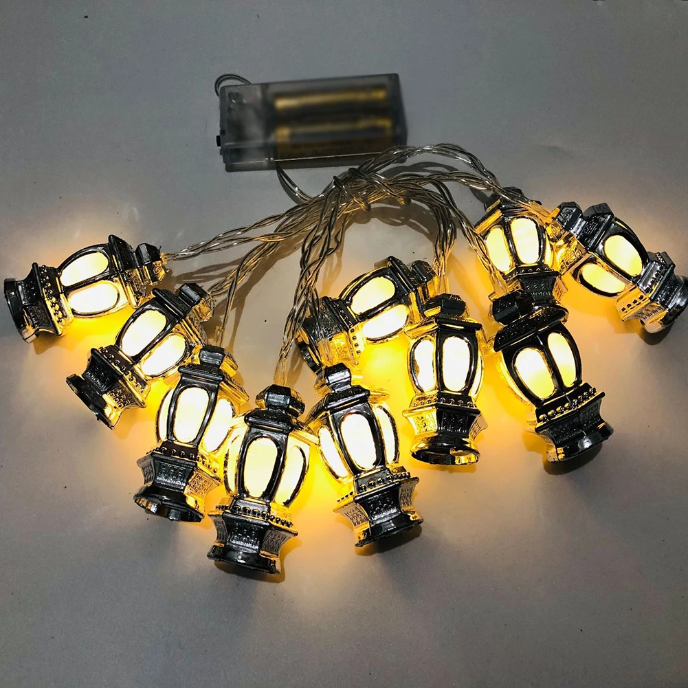 

Corridor Muslimische Home Lantern For Ramadan LED Light String Living Room Indoor Decor Wedding Plastic Hotel Battery Powered