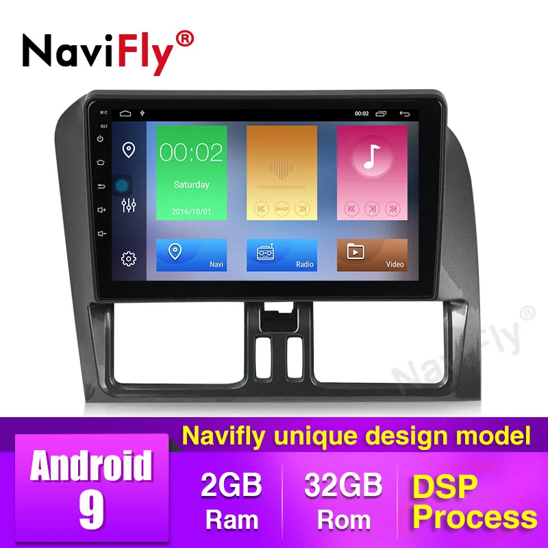 " DSP Android 9,1 автомобильный Радио плеер мультимедиа для Volvo XC60 2009 2010 2011 2012 левый руль gps навигация wifi XC60