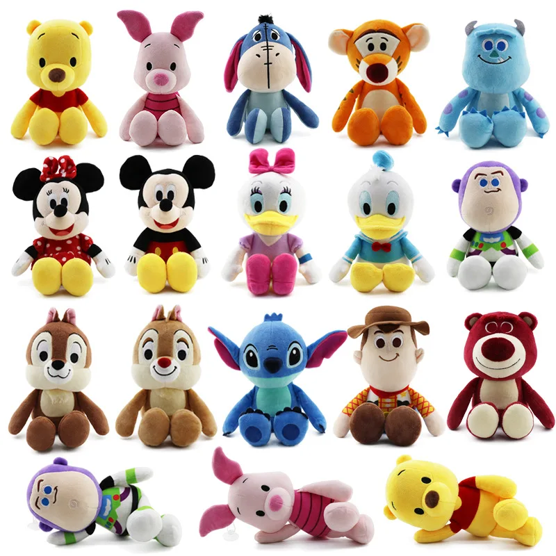 

Disney Plush Toy Winnie Pooh Mickey Mouse Minnie Tigger Cute Stuffed Animals Doll Toy Story Buzz Lightyear Sheriff Woody dumbo