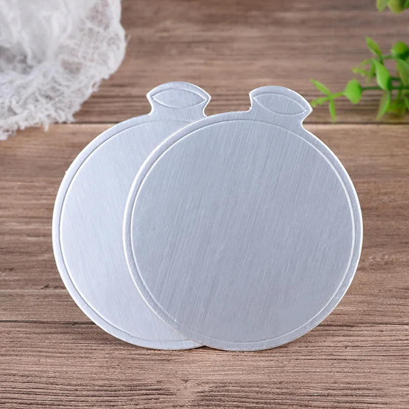 

100pcs/Set Round Mousse Cake Boards Gold Paper Cupcake Dessert Displays Tray Wedding Birthday Cake Pastry Decorative Tools Kit