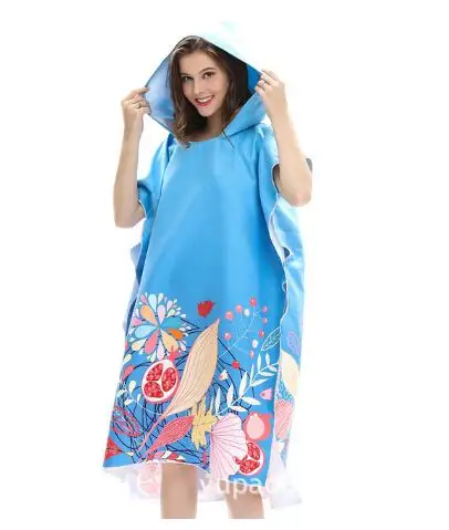 Пляжное полотенце для взрослых на открытом воздухе Быстросохнущий банный халат