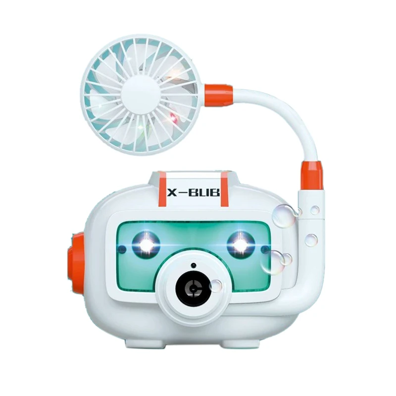 

С изображением мультипликационных персонажей для детей Камера пускания мыльных пузырей машина игрушка электрический вентилятор светильн...