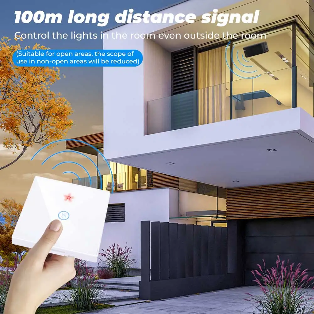 SMATRUL Tuya Smart Life APP Wi-Fi реле 1/2/3 Gang Беспроводной переключатель светильник RF 433Mhz 220V DIY