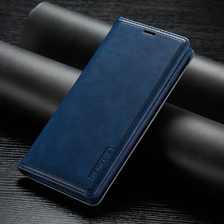 Blue Роскошный кожаный флип-чехол смешанных цветов для IPhone X XS XR XS Max Phone Чехол для iPhone 6 6s 7 8 Plus, чехол-кошелек - Цвет: Blue