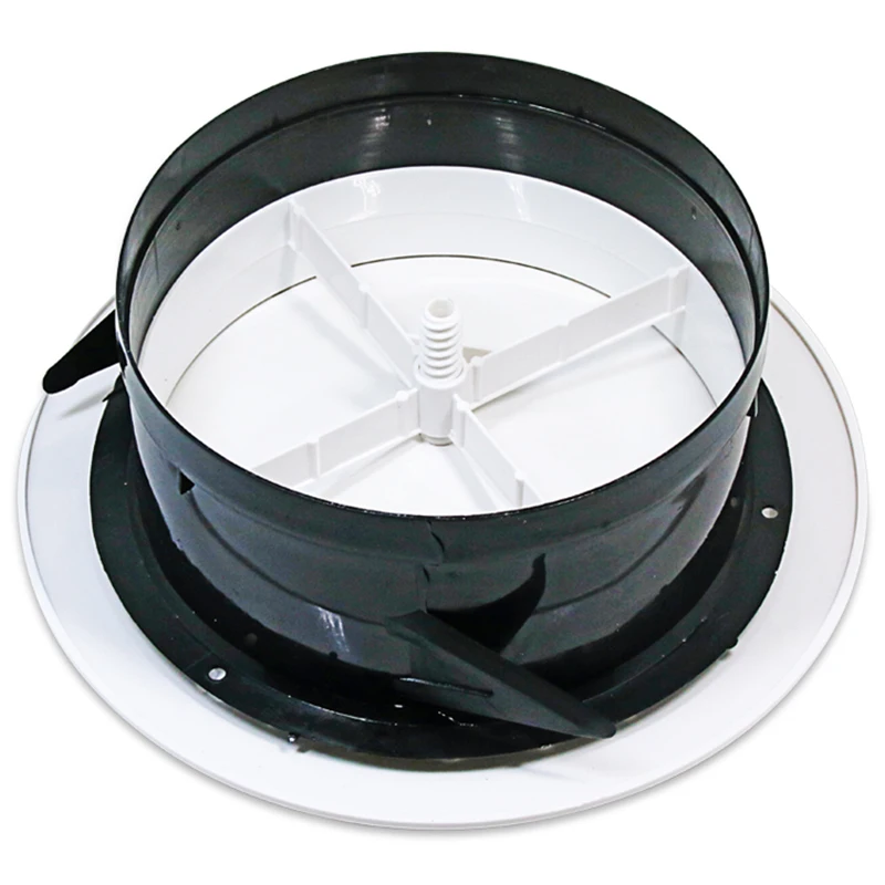 200mm ABS Air Vent Cover Bathroom Ceiling Wall Supply and Exhaust Ventilation Grille for Round Duct Pipe | Обустройство дома