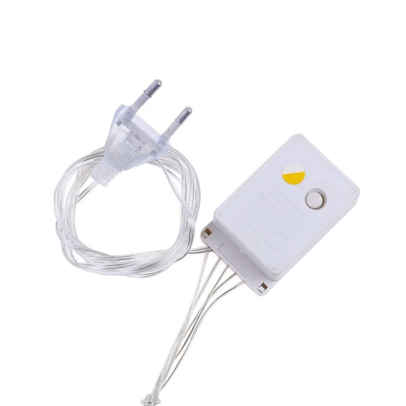 

LED Starry Heart Shape LED Christmas Fairy LED String Light Wedding Love Icicle Curtain 8 modes Fairy Light Holiday Garland n