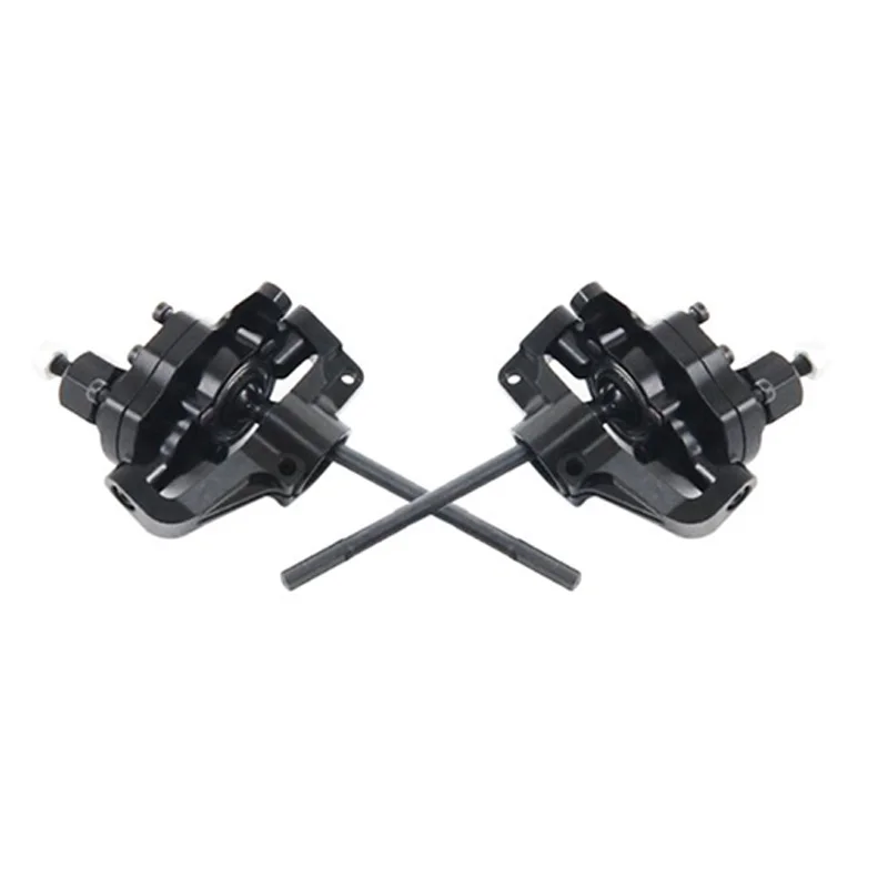 

Aluminum Alloy Portal Front Rear Axles with Steering Link for 1/10 RC Crawler Axial SCX10 II 90046 AR44 Axle