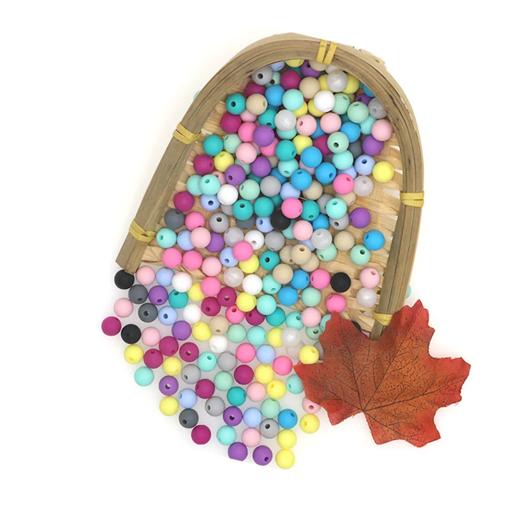 

Kovict 9mm 500/1000/2000pcs Silicone Bead Silicone Food Grade Teething Bead DIY BPA Free Jewelry Baby Teether Toy Pacifier Chain