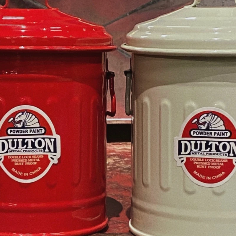 

Metal Storage Jar Table Top Trash Bin Pen Container Sundries Multi-color Sorting Jar Home Decoration Iron Bucket