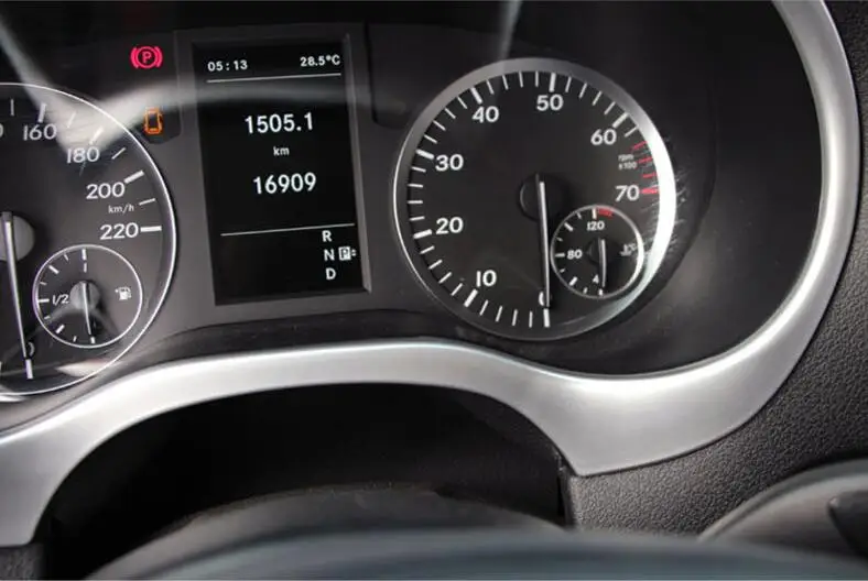 Авто аксессуар приборная панель экран рамка Крышка отделка ABS подходит для Mercedes Benz Vito W447- матовый
