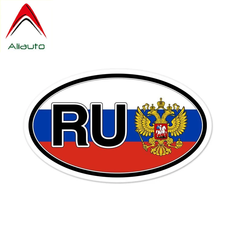 

Aliauto оригинальная флагая стандарта России, водонепроницаемая защита от солнца, защита от УФ-лучей, Светоотражающая наклейка, 14 см * 8 см