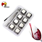 Камни для виски из нержавеющей стали, охлаждающие камни для виски, многоразовые кубики льда, камни для охлаждения, охладитель вина для напитков и баров