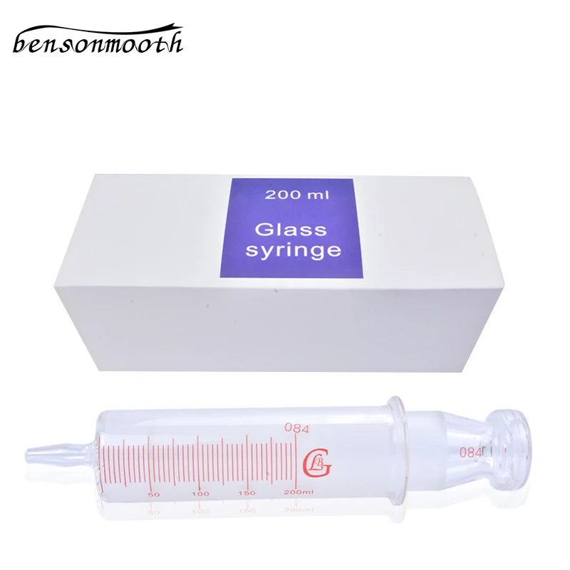 150ml/200ml/250ml/300ml/500ml/1000ml All Glass Syringes Large sausage device sample extractor Glass Injector