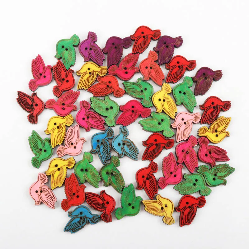 30 шт. деревянные декоративные птицы 15 х26 мм | Дом и сад