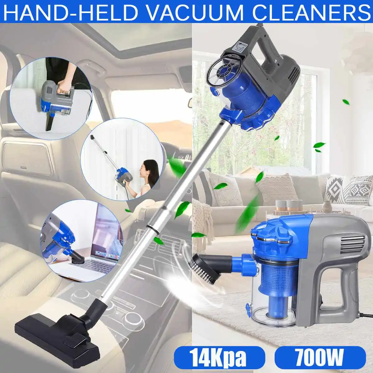 

700W бытовой пылесос Мощность всасывающий Автомобильный Пылесос вертикальный пылесос ручной уборочная машина полировальный автомат