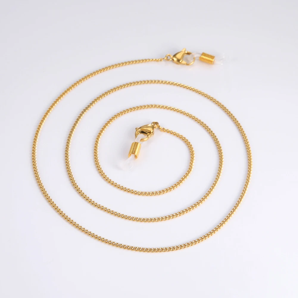 Skyrim Цепочка для очков мужчин и женщин простой шнурок из нержавеющей стали