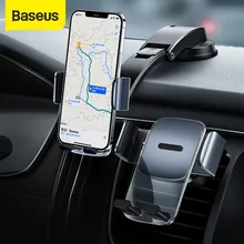 Baseus Car Clamp Phone Holder Air Vent Mount For iPhone Samsung Huawei Car Holder Stand Vertical And Landscape Stable Holder