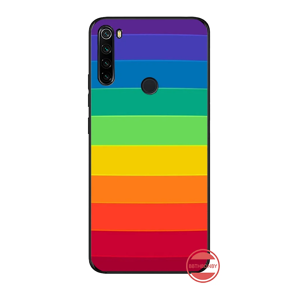 Флаг ЛГБТ мягкий черный чехол для телефона Xiaomi Redmi Note 4 4x5 6 7 8 pro S2 PLUS 6A PRO | Мобильные