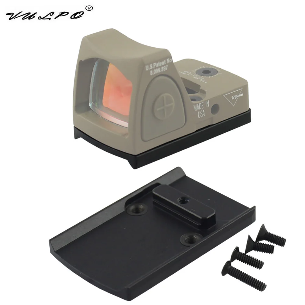 

VULPO Tactical Pistol Glock Plate Base Mount RMR VISM Red Dot Sight Mount For G17/19/22/23/26/27/34/35/37/41