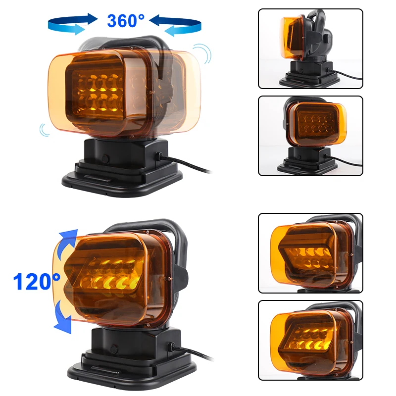 Светодиодные противотуманные фары 4x4 для внедорожников 12 В беспроводные