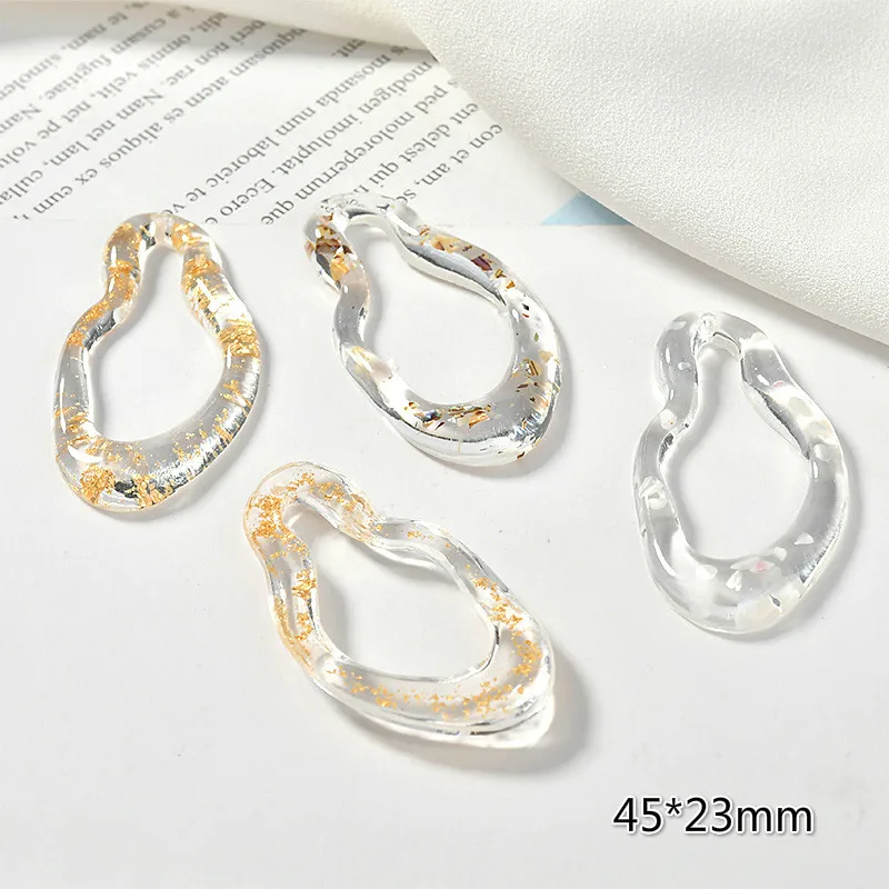 Специальные формы абстрактные прозрачные капли воды полые смолы платины