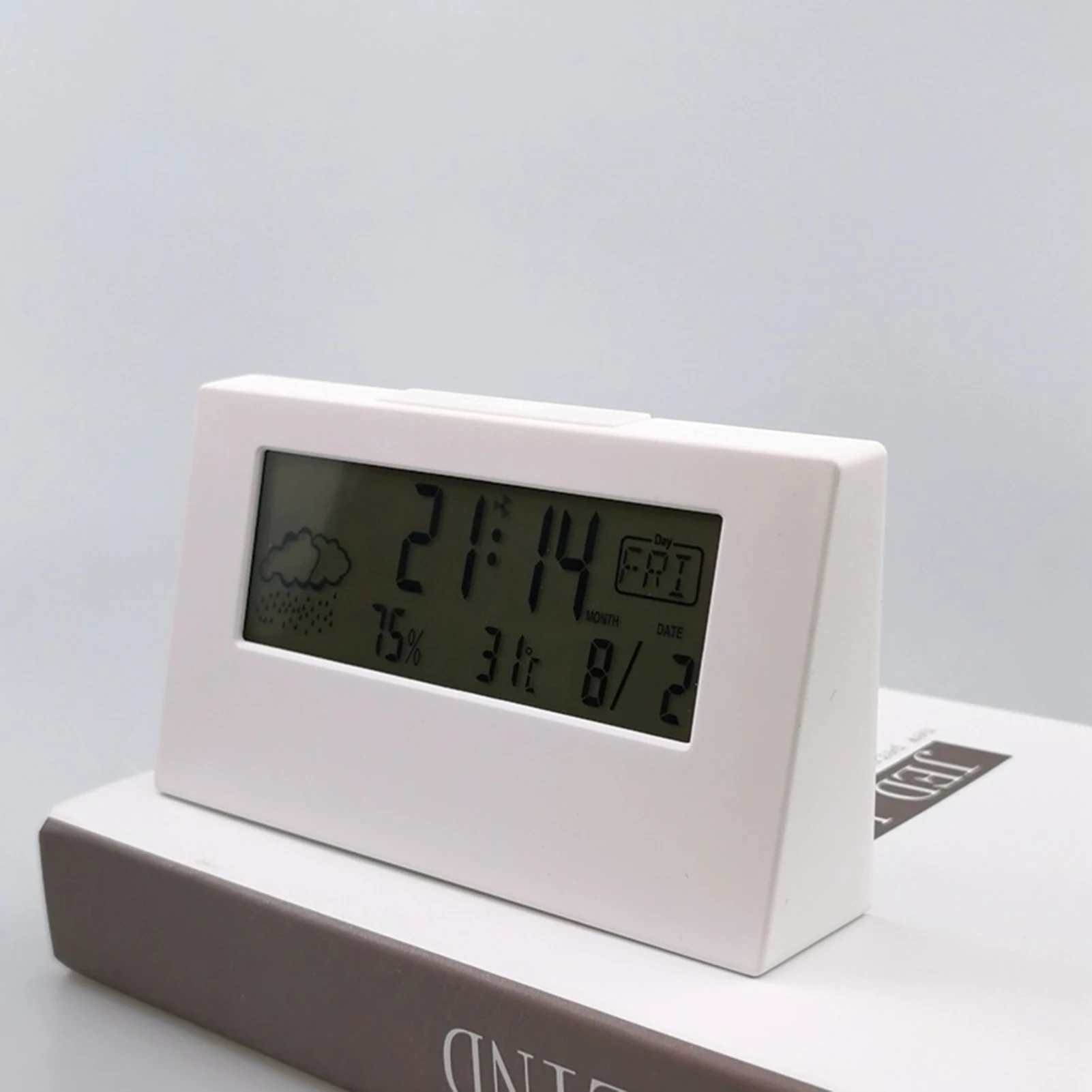 ЖК дисплей будильник Температура влажности Будильник с информацией о погоде