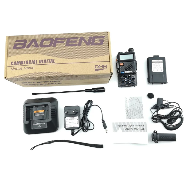 2 шт Baofeng DM 5R иди и болтай Walkie Talkie “иди цифровой DMR Радио УКВ Ham любительские